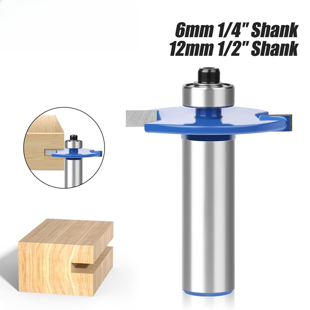 Ball T-knife 1/4 handle 1/2 handle, woodworking milling cutter slotting cutter alloy cutter side handle trimming machine knife engraving machine