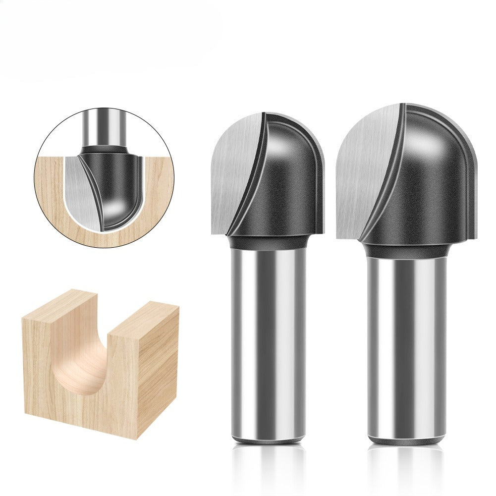 Deep round bottom cutter Round bottom cutter Woodworking milling cutter Slotting cutter Edge trimming machine Knife head Engraving machine Bakelite gong cutter