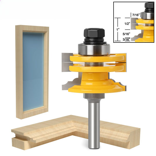 8 handle reversible door and window tenon knife woodworking milling cutter cabinet door knife glass door and window knife woodworking engraving cutter tenon knife