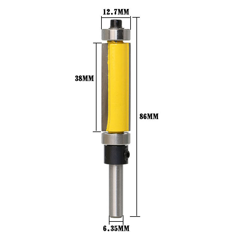 Double bearing trimming cutter 1/4 * 1/2 * 38 foreign trade export milling cutter woodworking milling cutter