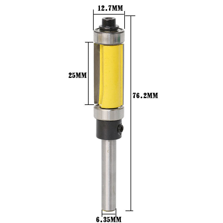 Double bearing trimming cutter 1/4 * 1/2 * 38 foreign trade export milling cutter woodworking milling cutter