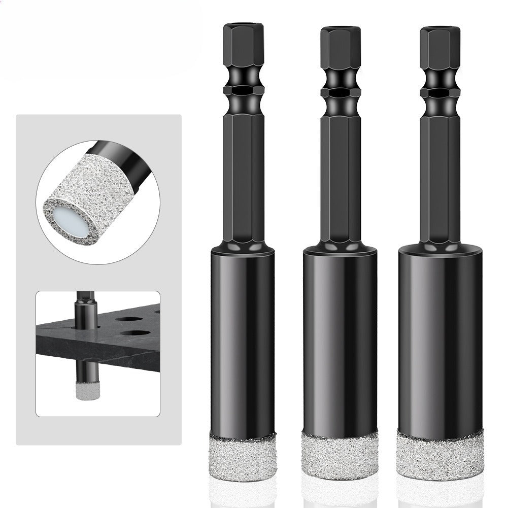 Emery professional stone hole opener, ceramic tile marble dry drilling bit, stone slate drilling bit