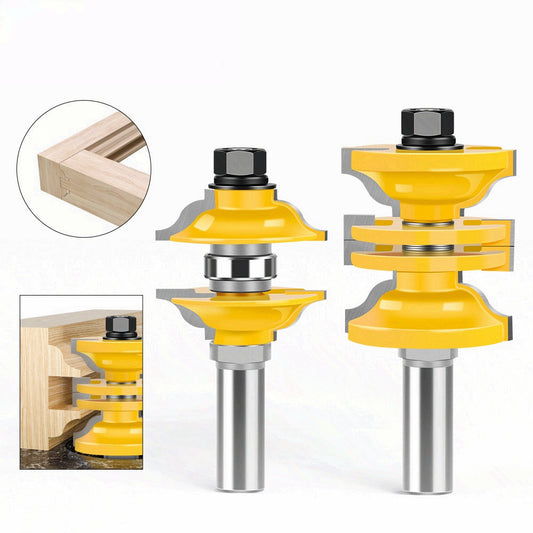 2-piece set of adjustable solid wood door knives, cabinet door panel knives, and three-piece set of door frame tenoning knives are formed at one time