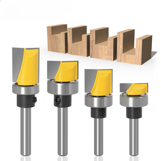 4-Piece imitation bottom cleaning knife Large diameter slotting knife Scraper bottom knife Grooving knife Edge trimming machine tool head Woodworking milling cutter
