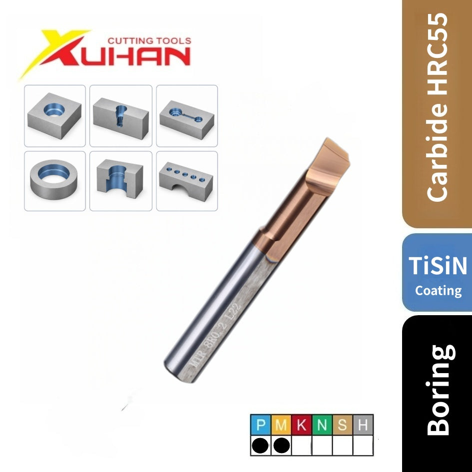 MTR Boring Carbide End Mill TiSiN HRC55