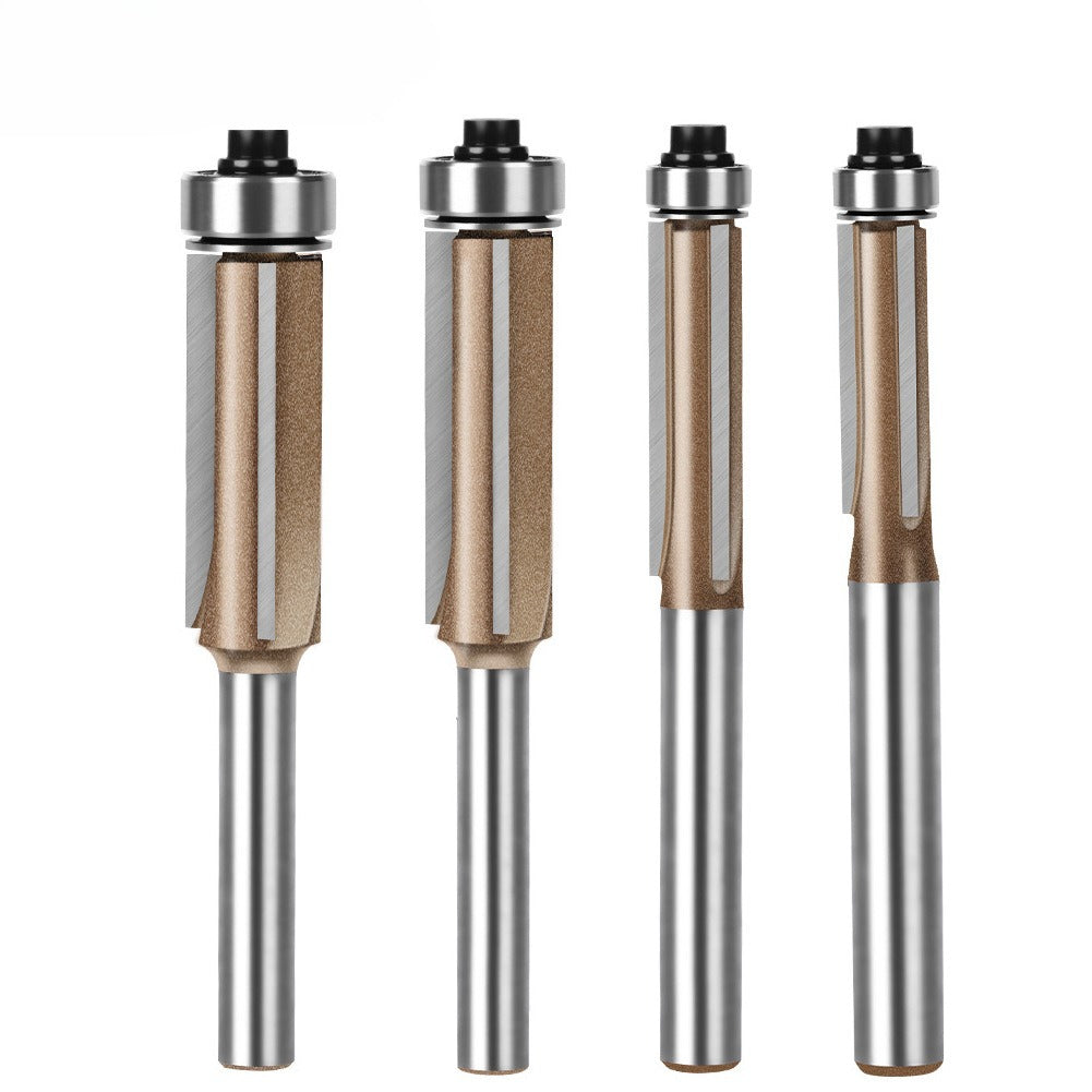 Professional grade three-blade bearing trimming knife 6.35 handle, professional grade woodworking milling cutter inch alloy trimming knife