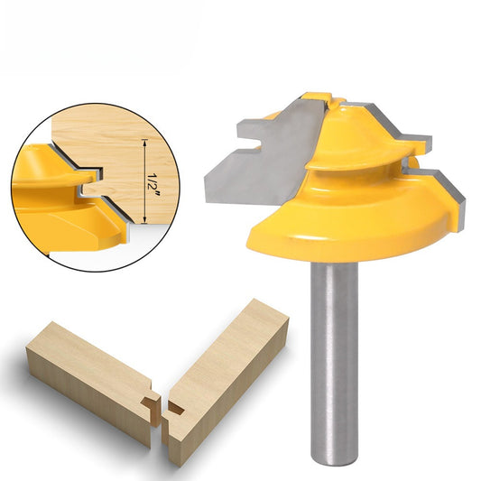 45 degree tenon knife straight knife tenon knife jigsaw knife 90 degree tenon knife 1/4 * 1-3/8 jigsaw knife woodworking milling cutter