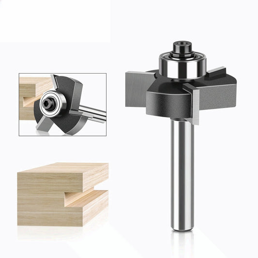 Three-edge ball T-shaped cutter door cover Begonia angle milling cutter Woodworking milling cutter Slotting cutter Slotting cutter Alloy cutter head