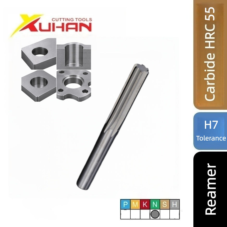 Straight Flute Carbide Reamer Coated H7 Precision Hole Finishing Tool CNC Machine Reamer