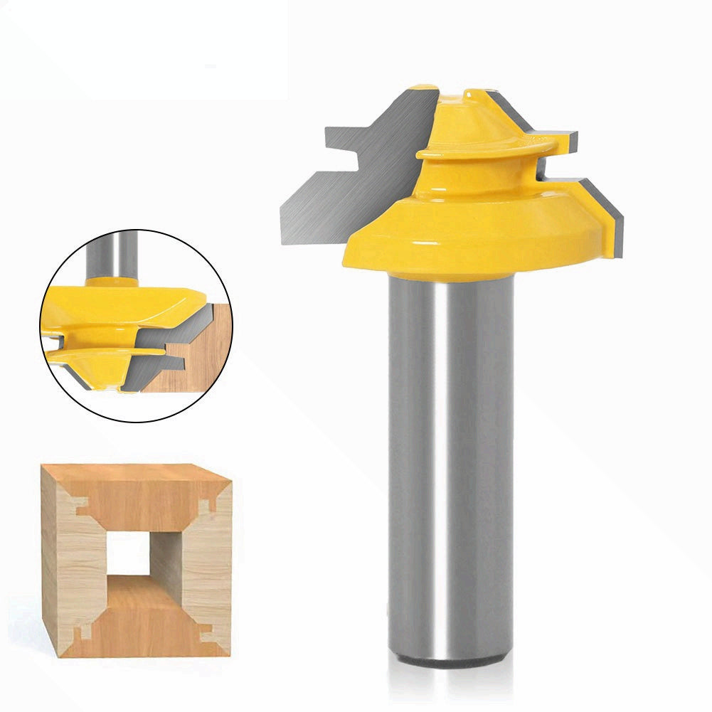 45 degree tenon cutter 1/2 * 1-3/8 woodworking milling cutter slotting cutter trimming machine cutter head engraving machine gong cutter