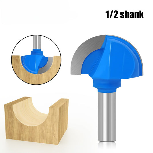 12Mm handle round bottom cutter 1/2 * 2 woodworking milling cutter slotting cutter trimming machine cutter head engraving machine bakelite gong cutter