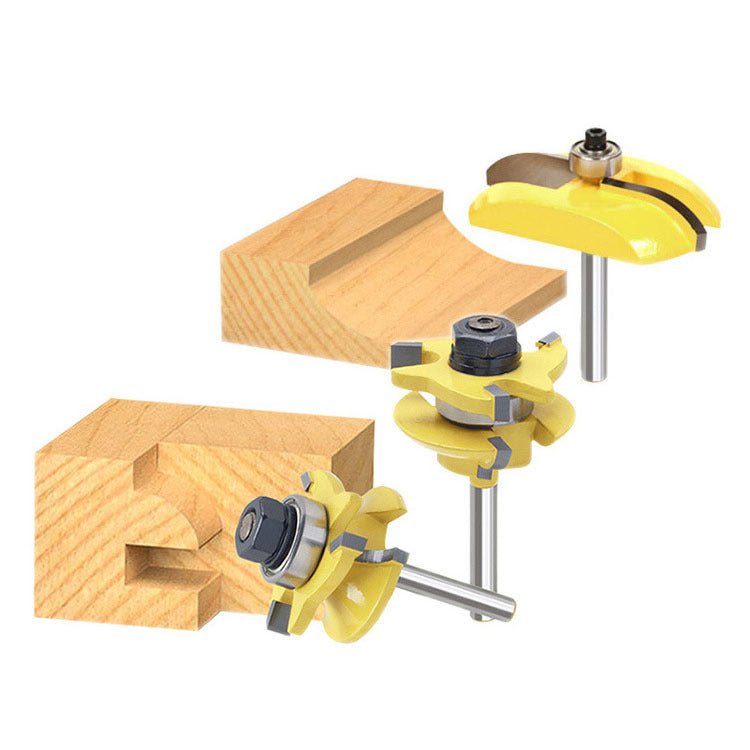 1/4 handle high-grade tenon knife cabinet door knife cabinet door frame knife rounded corner tenon knife engraving machine trimming machine milling cutter