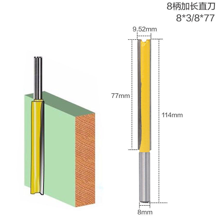 8 handle extended straight knife double blade straight knife extended trimming knife trimming machine knife head foreign trade export knife head