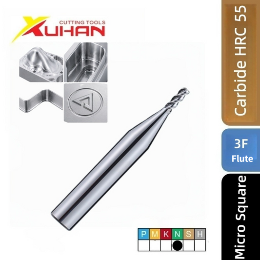 3 Flute Ball Nose Carbide End Mill TiSiN HRC 55