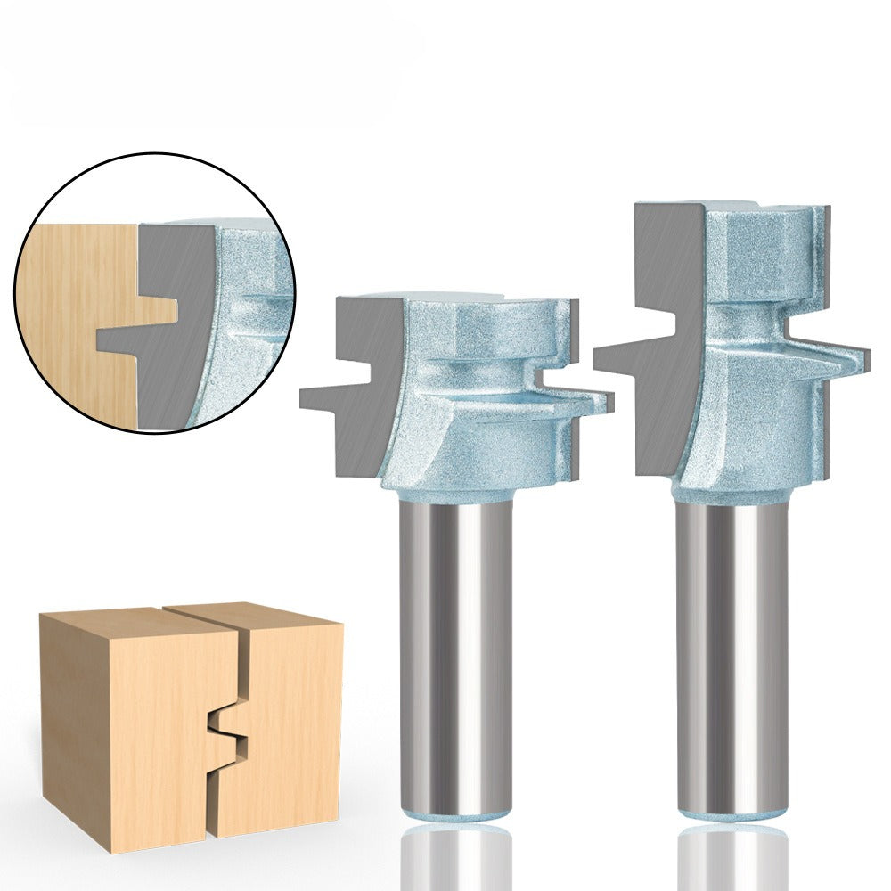 Woodworking milling cutter 8 handle 1/2 handle oblique tooth tenon cutter floor cutter woodworking cutter splicing cutter trimming machine engraving machine cutter head