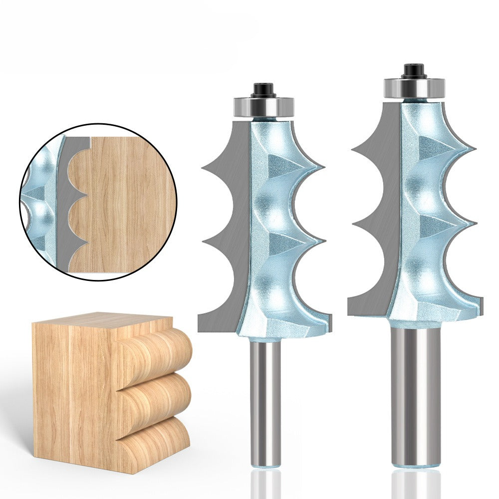 Double R convex bead knife cabinet line knife decorative line knife engraving machine trimming with bearing woodworking curve knife