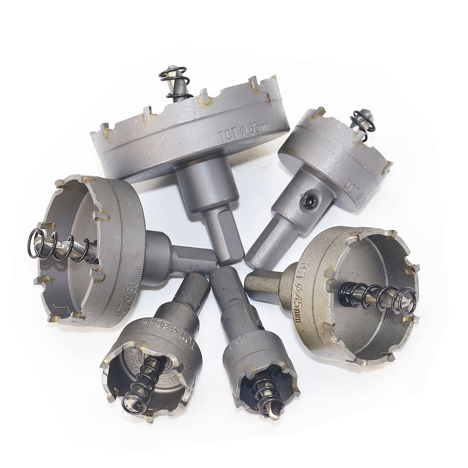 6-Piece set of high-quality stainless steel hole openers, carbide hole openers, metal reaming drills