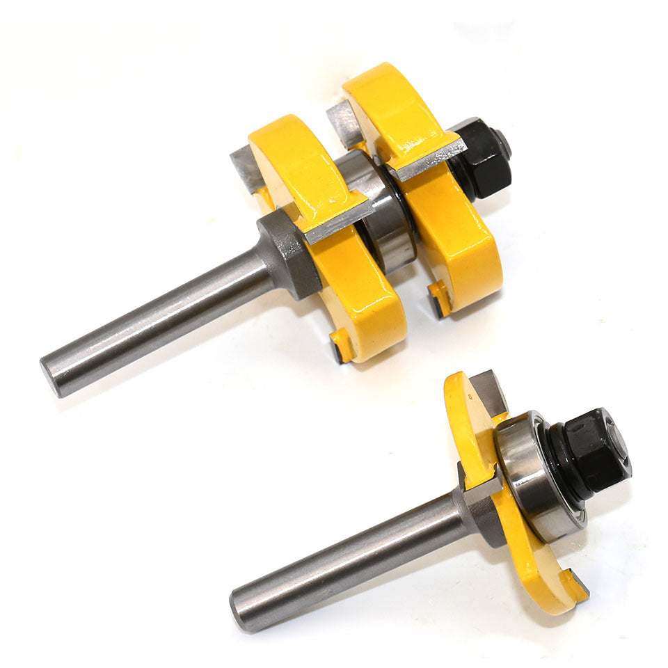 8 handle 3 tooth T-shaped tenon knife Jigsaw knife Floor knife Tenon knife Woodworking milling cutter