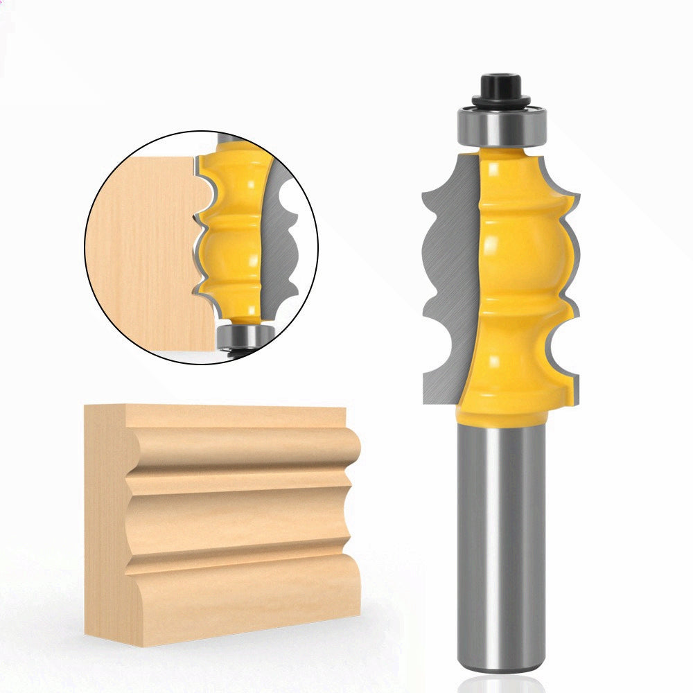High-grade 1/2 shank double-leaf armrest cutter engraving machine milling cutter line cutter woodworking milling cutter woodworking cutter