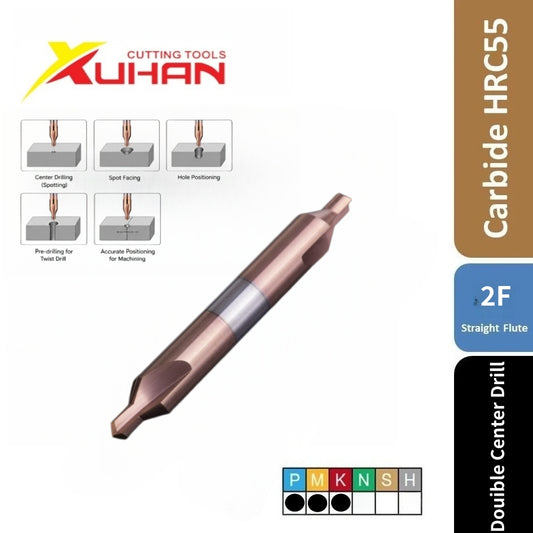 A-Type Solid Carbide Douible Center Drill HRC55