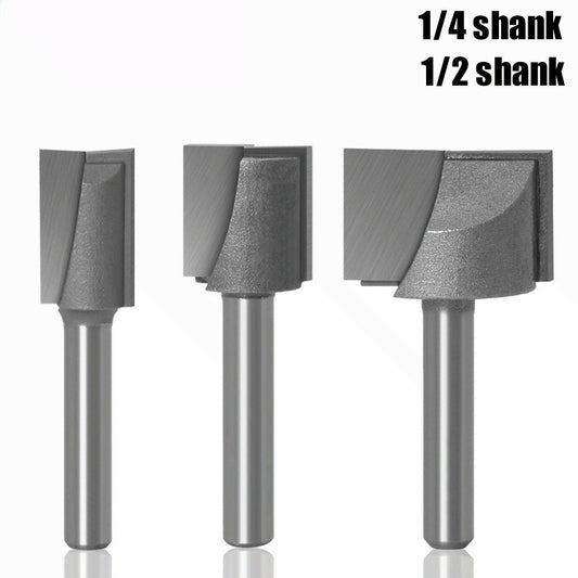 1/4 handle 1/2 handle bottom cleaning cutter woodworking milling cutter bakelite slotting cutter trimming machine cutter head engraving machine gong knife