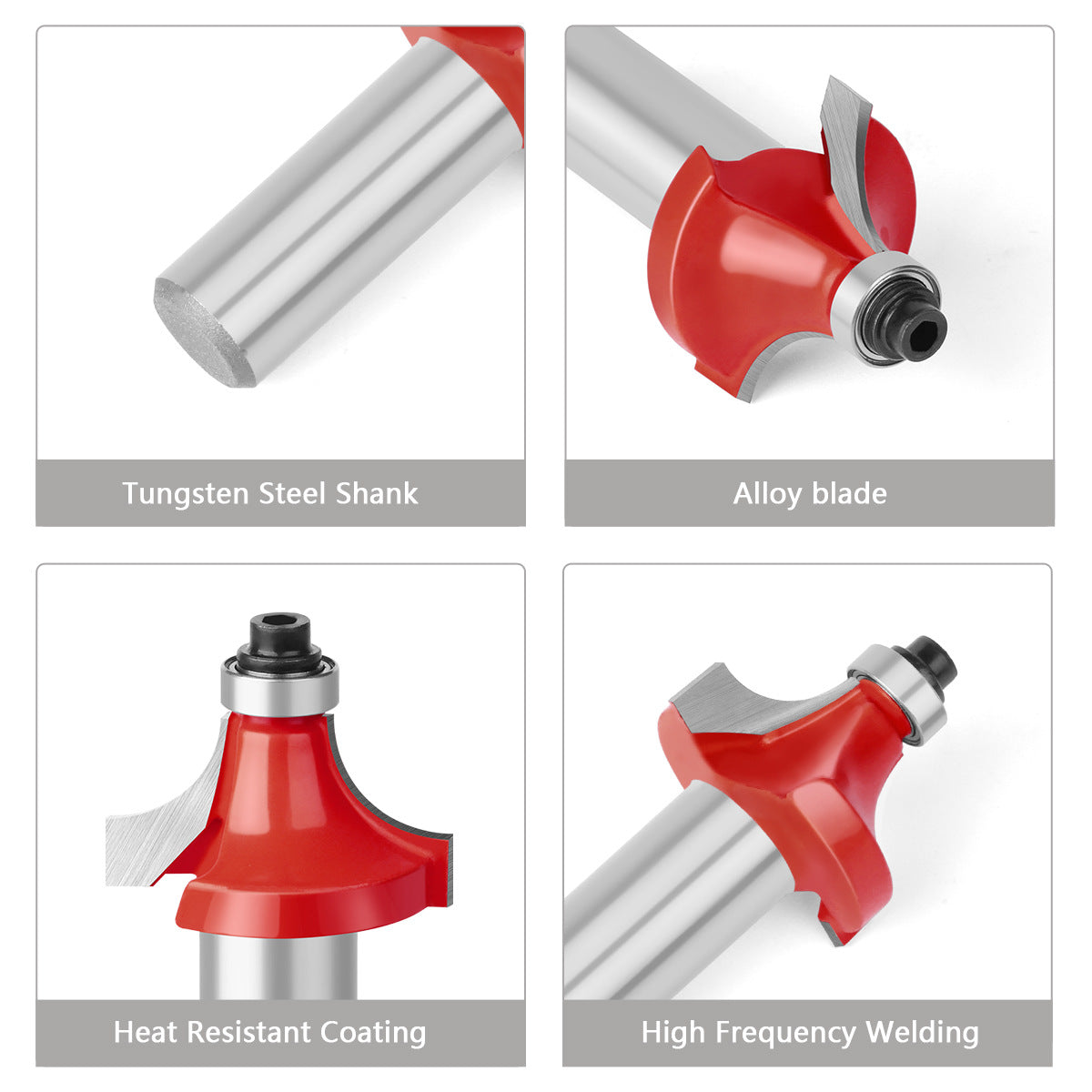 1/2 handle 12-piece woodworking milling cutter set Engraving machine/bakelite milling/trimming machine, cutter head set cutter