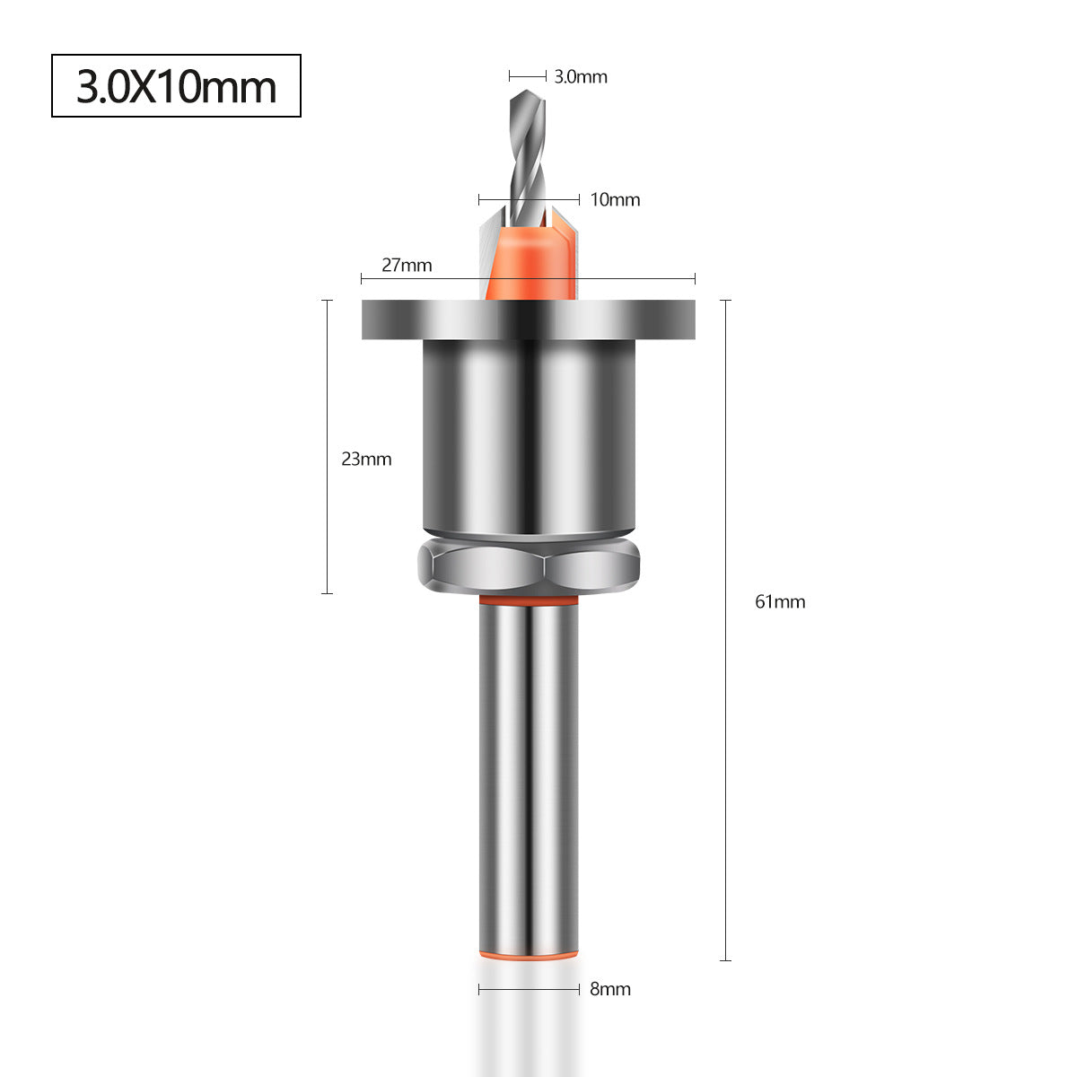 Heavy Hole Drill with Limiter Alloy Head Cone Hole Drill Woodworking Step Drill Bit Screw Installation Woodworking Drill