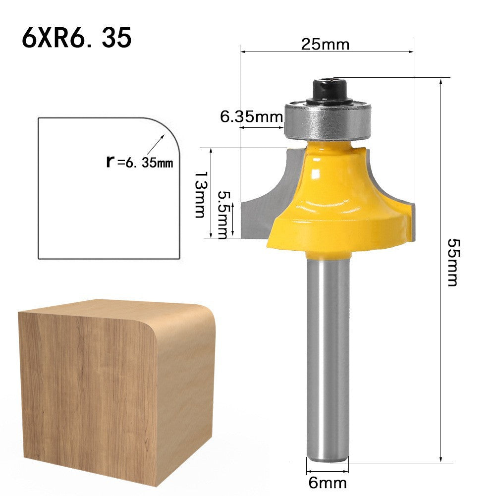 4-Piece set of fillet knives with 6 handles, commonly used fillet knives, high-grade alloy fillet knives, trimming machine, knife head chamfering knife R angle knife