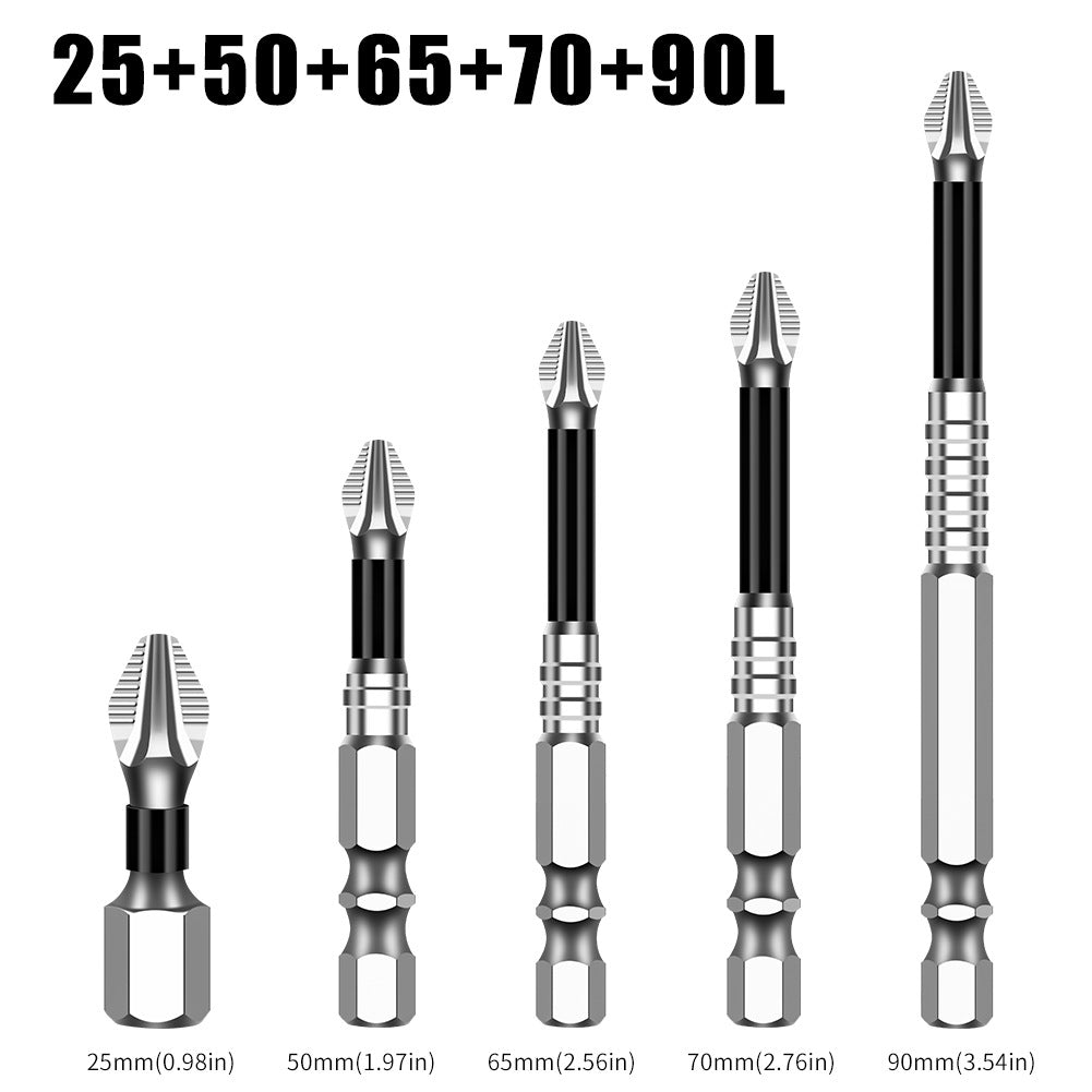 K5 anti-skid batch S2 strong magnetic 5A black anti-skid cross batch, hand drill electric screwdriver high hardness