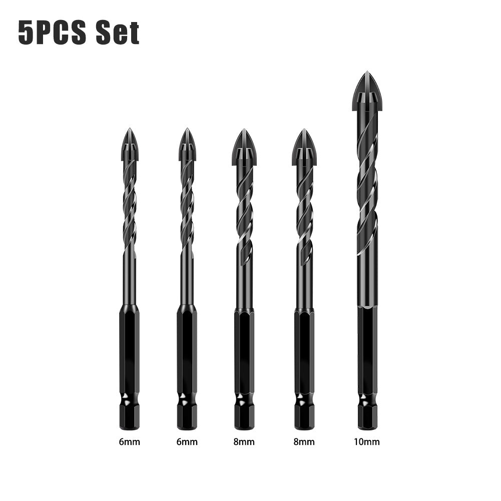Special drill for tile drilling, tile puncher, glass cement concrete alloy, high hardness triangular overlord drill