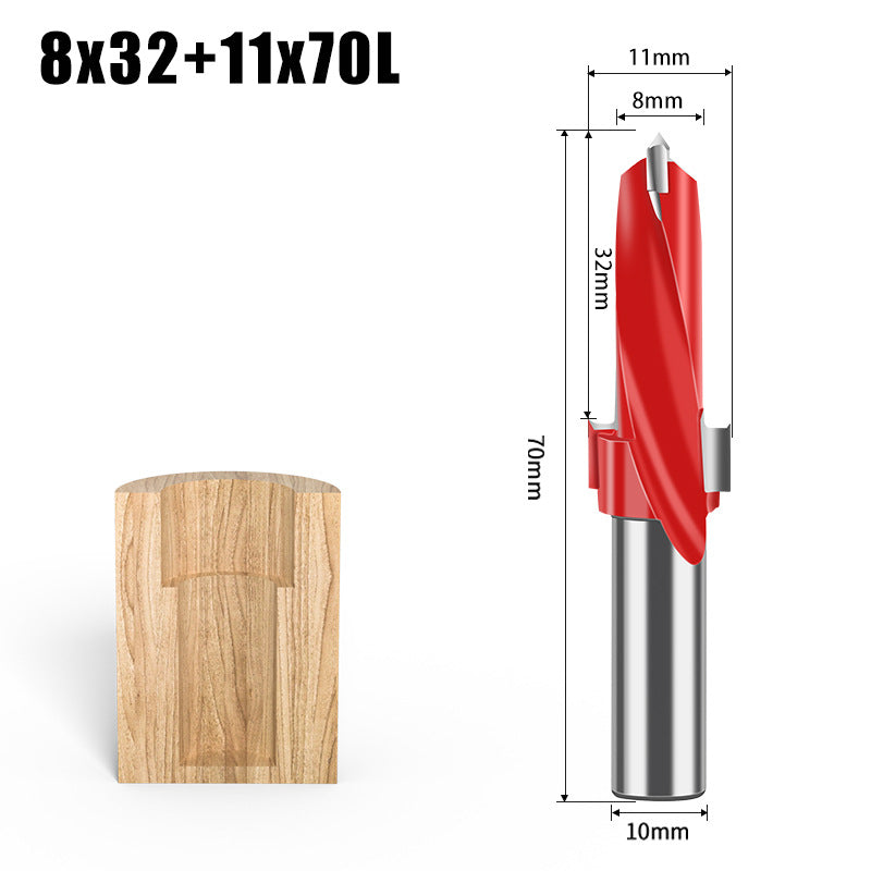 Step Drill Three-in-One Drill Secondary Drill Alloy Woodworking Step Drill Side Hole Machine Drill Bag Countersunk Hole Woodworking Row Drill Bit