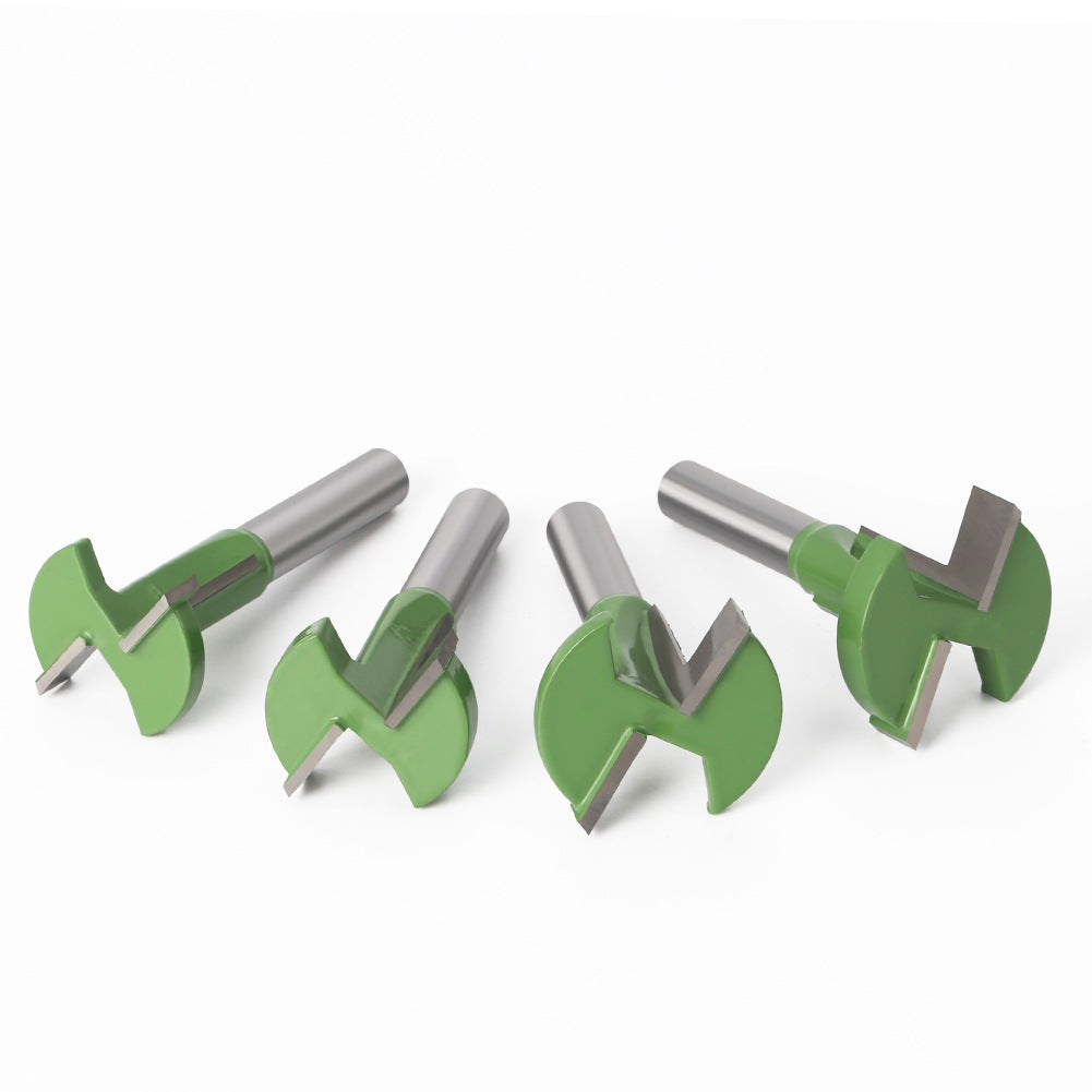 8 handle green straight edge T-tool hook milling cutter slotting cutter 8 handle groove milling cutter foreign trade export woodworking milling cutter
