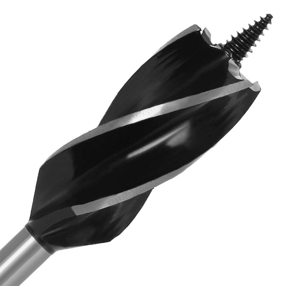 Woodworking drill Four-blade woodworking hole opener, door lock reamer, four-slot reamer Hexagonal handle, drawer opening