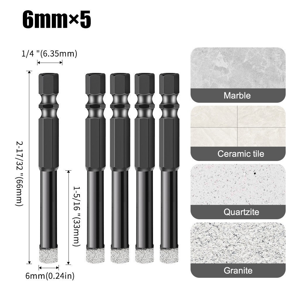 Emery professional stone hole opener, ceramic tile marble dry drilling bit, stone slate drilling bit