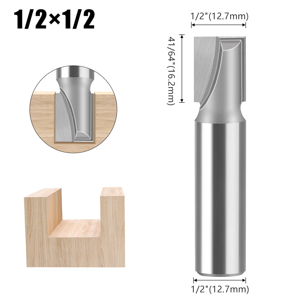 1/4 handle 1/2 handle bottom cleaning cutter woodworking milling cutter bakelite slotting cutter trimming machine cutter head engraving machine gong knife