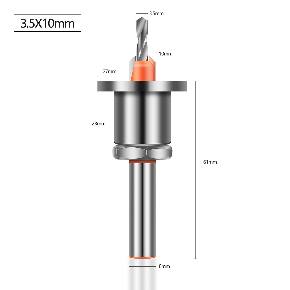 Heavy Hole Drill with Limiter Alloy Head Cone Hole Drill Woodworking Step Drill Bit Screw Installation Woodworking Drill
