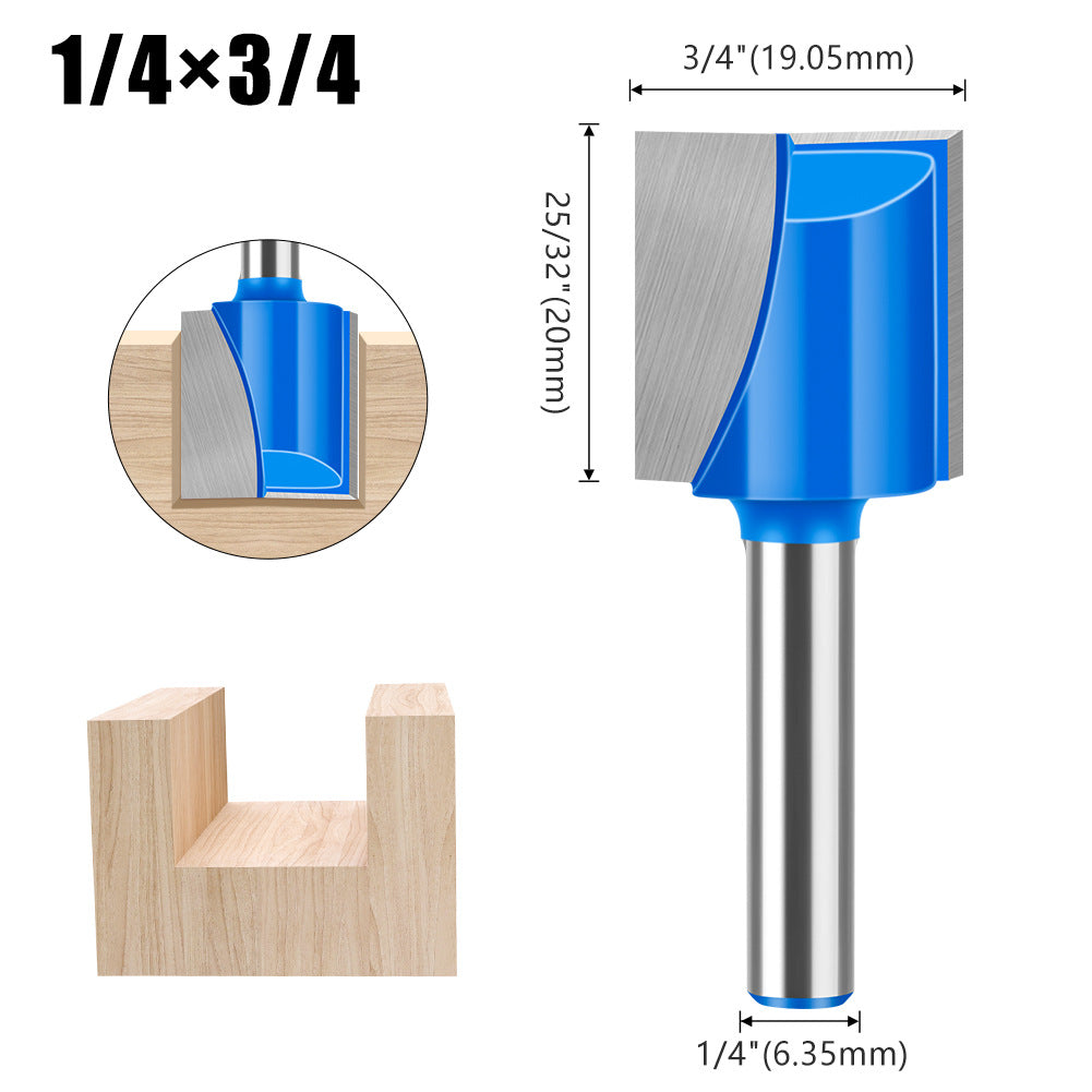 1/4 handle 1/2 handle bottom cleaning cutter woodworking milling cutter bakelite slotting cutter trimming machine cutter head engraving machine gong knife