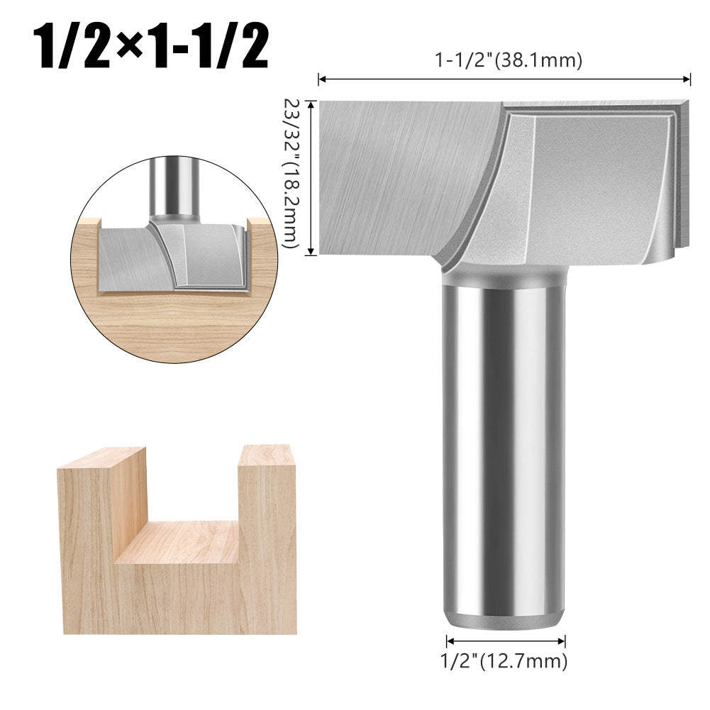 1/4 handle 1/2 handle bottom cleaning cutter woodworking milling cutter bakelite slotting cutter trimming machine cutter head engraving machine gong knife