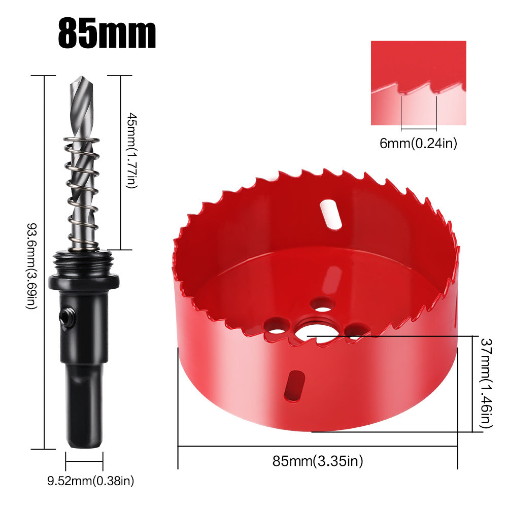 M42 Bi Metal Hole Saw Set for Wood Metal Pipe Aluminum Drywall Drilling PV Woodworking Kit