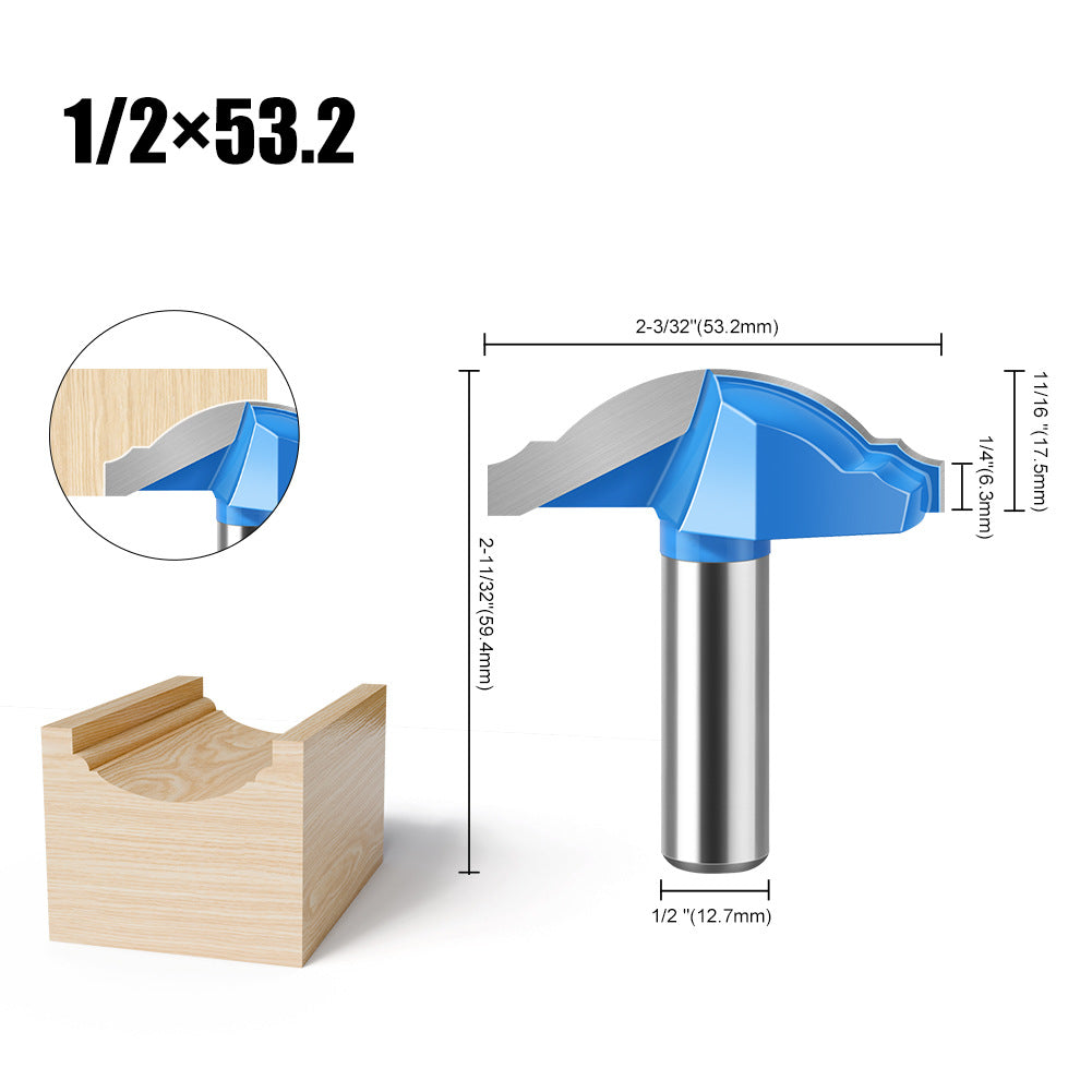 1/2 handle 12 handle pot arc knife line knife cabinet door panel knife flower line knife engraving machine milling cutter cabinet door knife