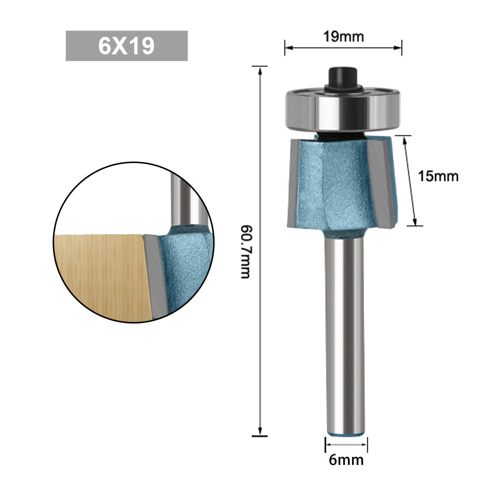 8 degree oblique trimming knife three-blade oblique trimming knife edge banding machine head chamfering knife R angle cutter head