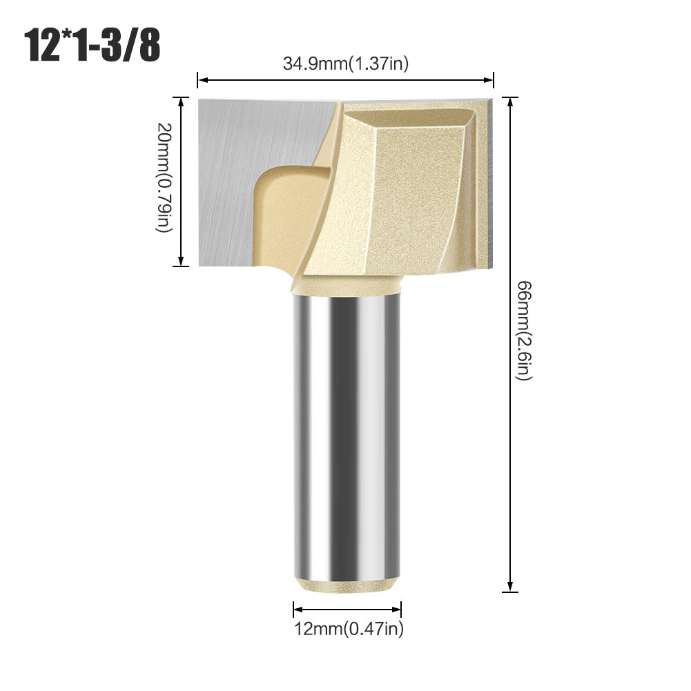 Professional grade 6 handle 12 handle bottom cleaning knife slotting knife flat bottom cutter milling bottom engraving machine carbide woodworking milling cutter