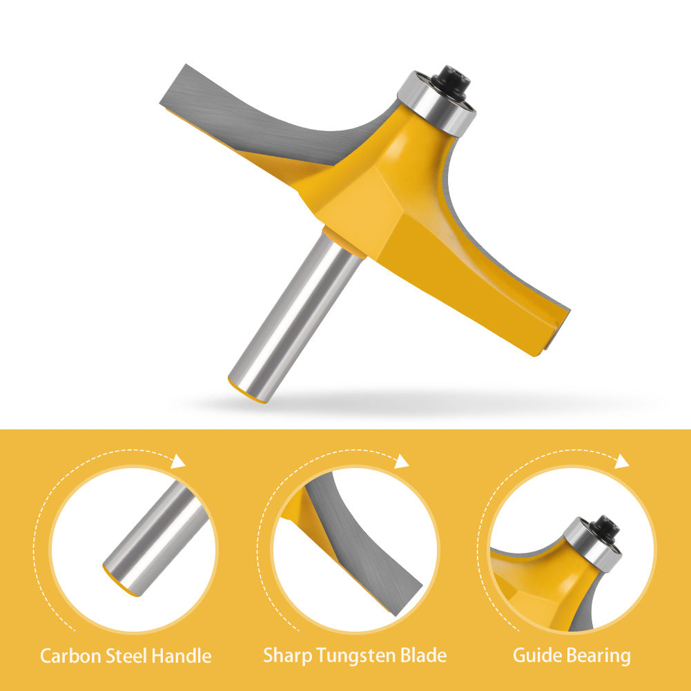 Sound edge knife 8 handle armrest line table edge tungsten steel table edge knife door plate line knife rounded corner engraving machine woodworking milling cutter