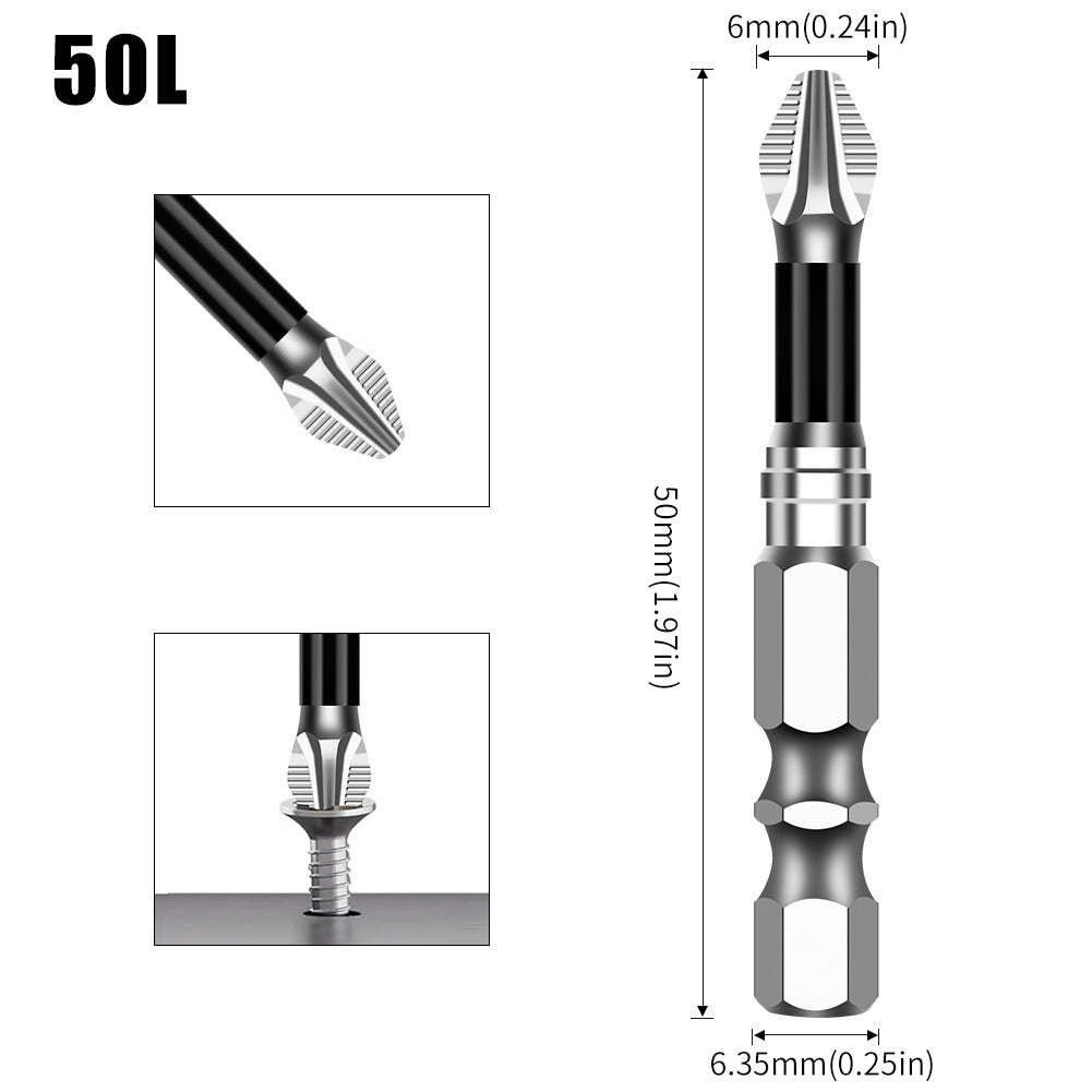 K5 anti-skid batch S2 strong magnetic 5A black anti-skid cross batch, hand drill electric screwdriver high hardness