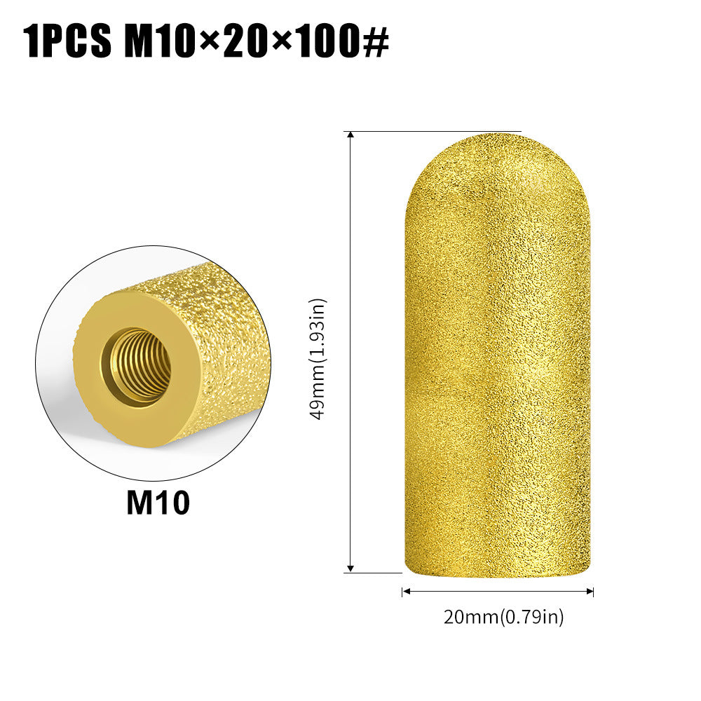Brazing M10, M14 arc grinding wheel grinding head quartz stone stone tile angle grinder milling cutter polishing and trimming