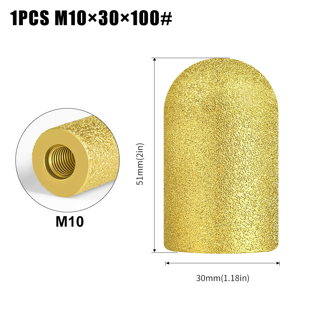 Brazing M10, M14 arc grinding wheel grinding head quartz stone stone tile angle grinder milling cutter polishing and trimming