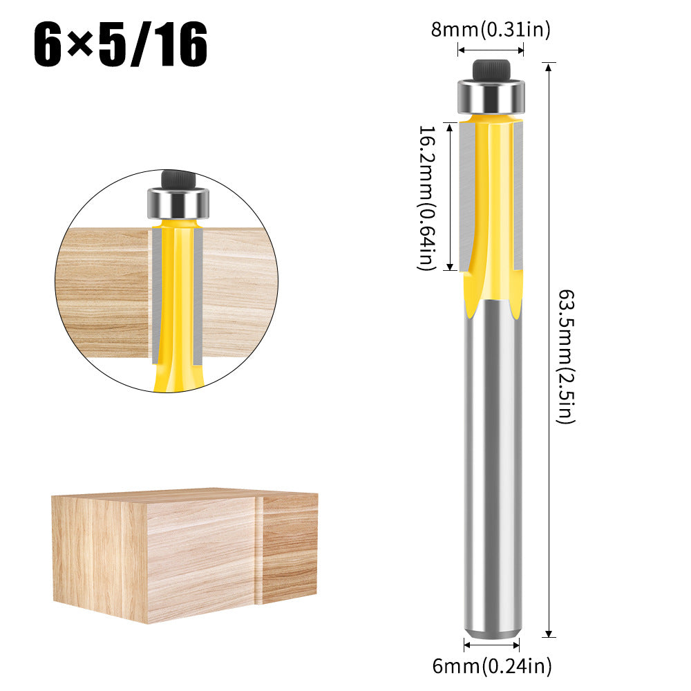 Three-blade trimming knife woodworking router milling woodworking milling cutter trimming machine milling cutter imitation slotting knife trimming knife