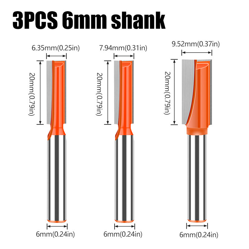 6Mm woodworking bottom cleaning knife slotting knife woodworking milling cutter notch knife edge trimming machine cutter head grooving straight cutter head