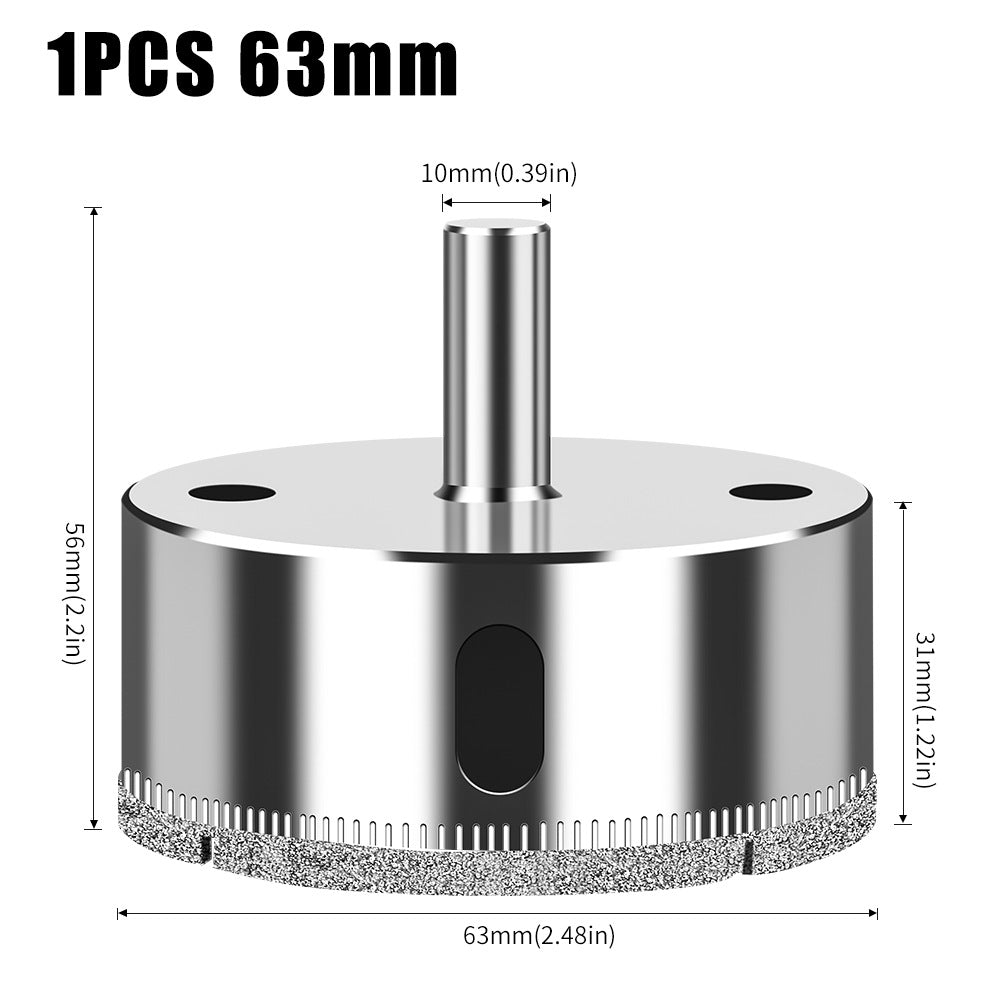 Diamond high-quality integrated steel glass drill bit, tile wall marble hole punch, electroplated drill bit glass opening
