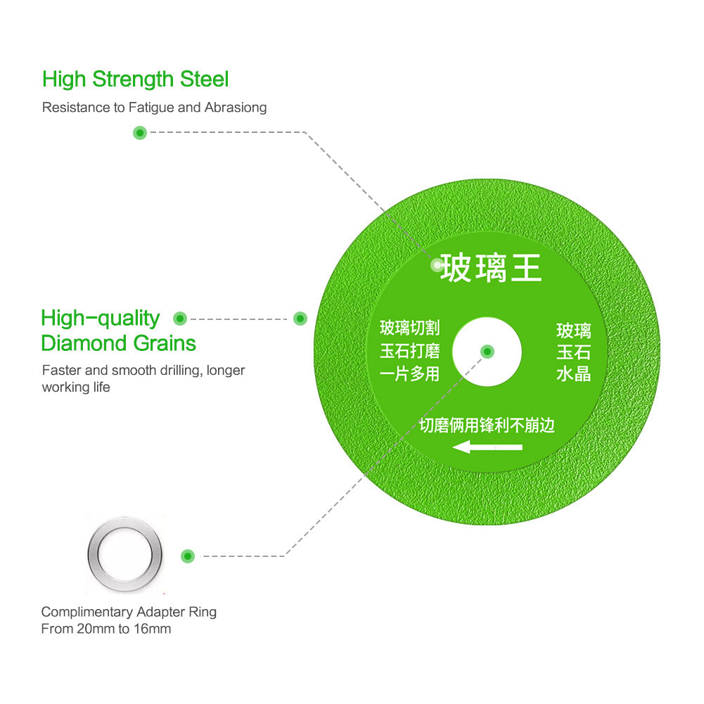 Glass king special cutting blade wine bottle crystal jade tile grinding diamond saw blade ultra-thin ceramic wholesale